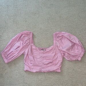 Pink Crop top Sz M Abercrombie